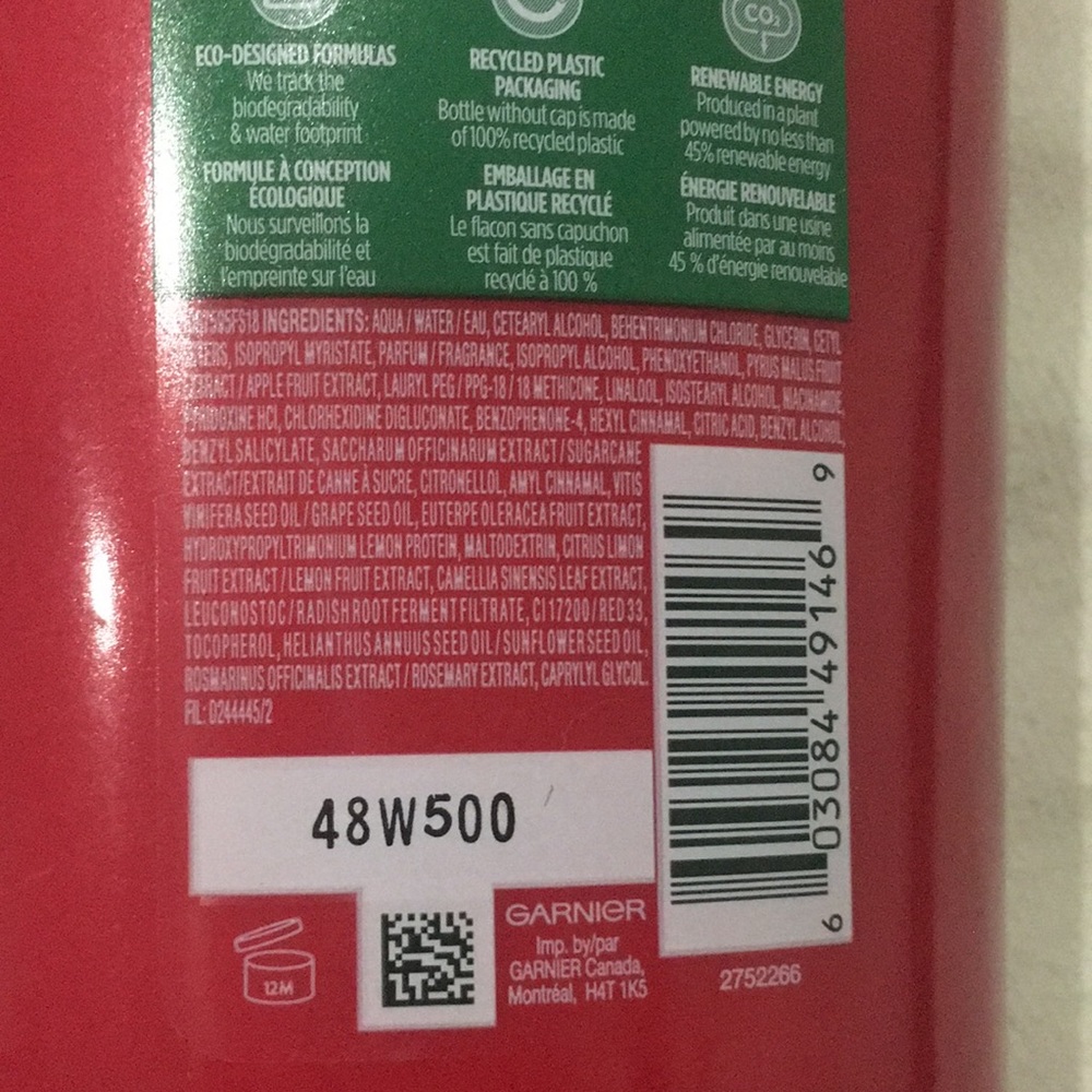 Garnier Fructis Colour Shield/Protecting Conditioner UV FILTER 621 ml - Picture 7 of 7